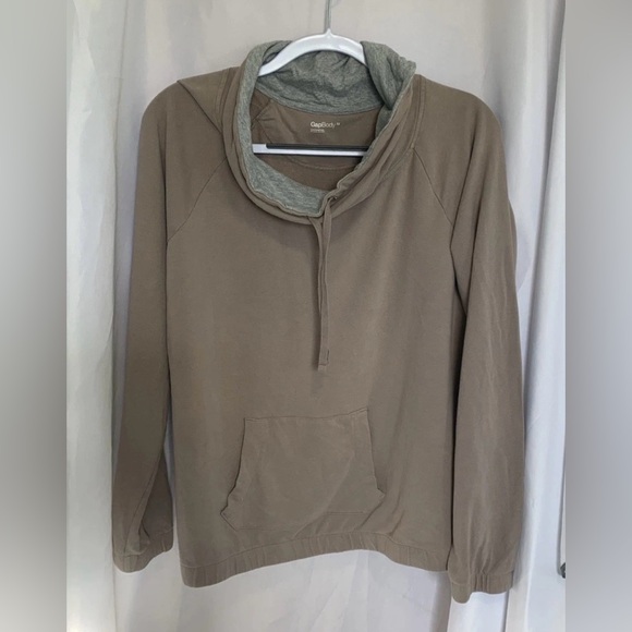 GAP Sweaters - GAP GapBody Light Brown Cozy Cowl Neck Women's Medium Shirt Pullover Sweatshirt